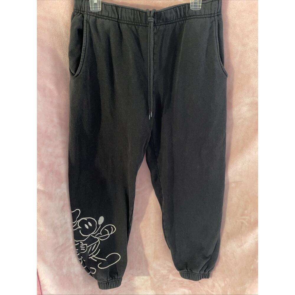Disney Mickey Mouse Genuine Mousewear Sweatpants for Adults – Black Medium